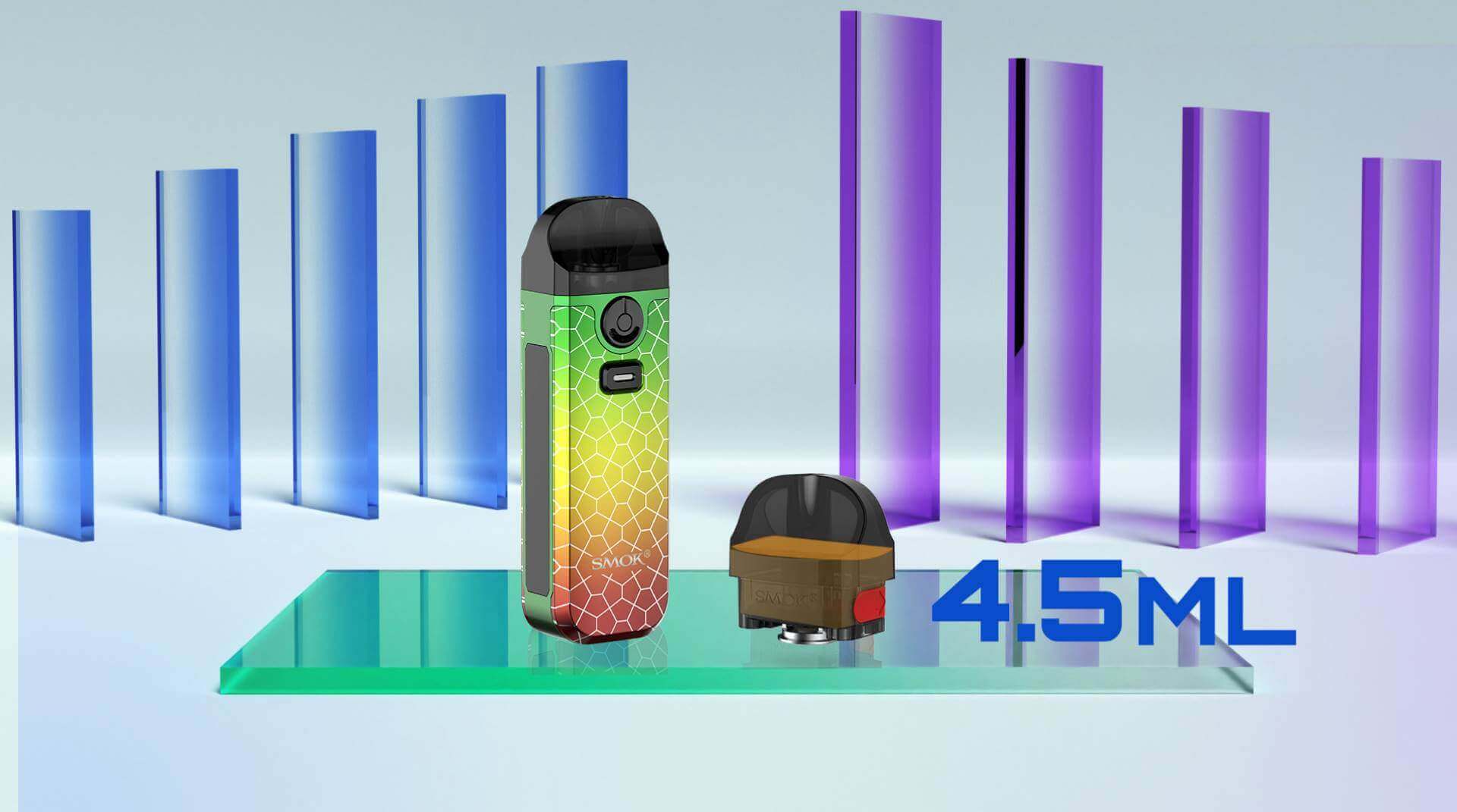 Nord 4 4,5Mililitre Likit Haznesine ( kartuş) Sahiptir.